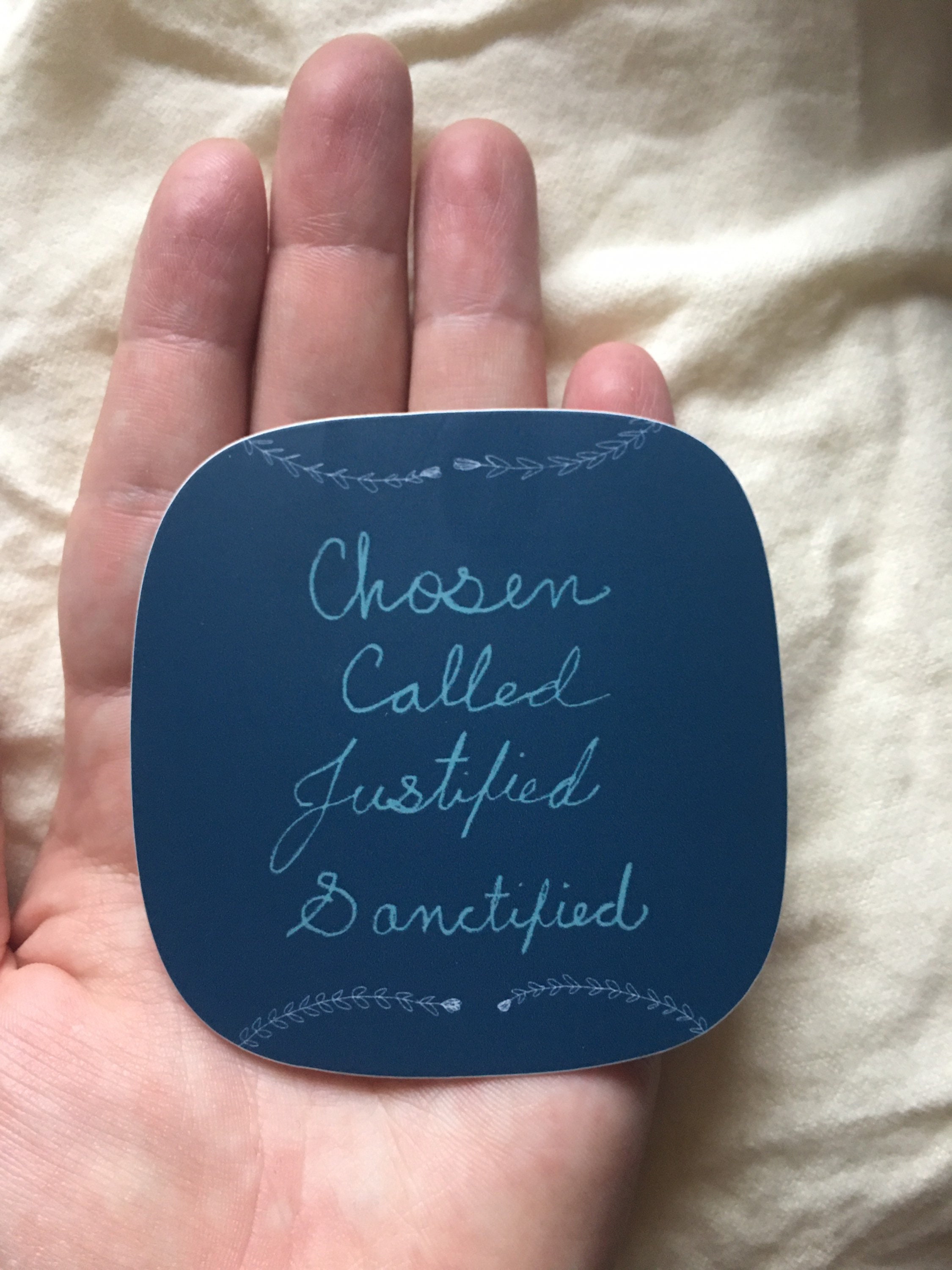 Chosen, Called , Justified, Sanctified Vinyl Sticker - Etsy