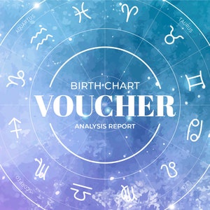 ASTRAL MAP Voucher - complete analysis with personalized message - PT_EN (PDF file for printing)