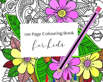 100 PAGES Colouring Books FOR KIDS Digital/Instant Downloads, Printable Coloring Pages for Children, Xmas Edition.