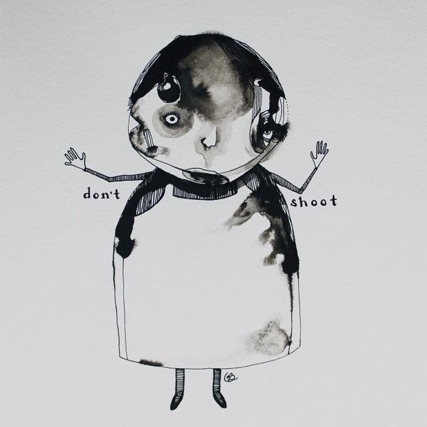 Hands up Don't Shoot Etsy