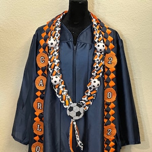 Sports Theme Soccer  Graduation Lei Combo Set Class of 2025 Graduation Gift / Personalized