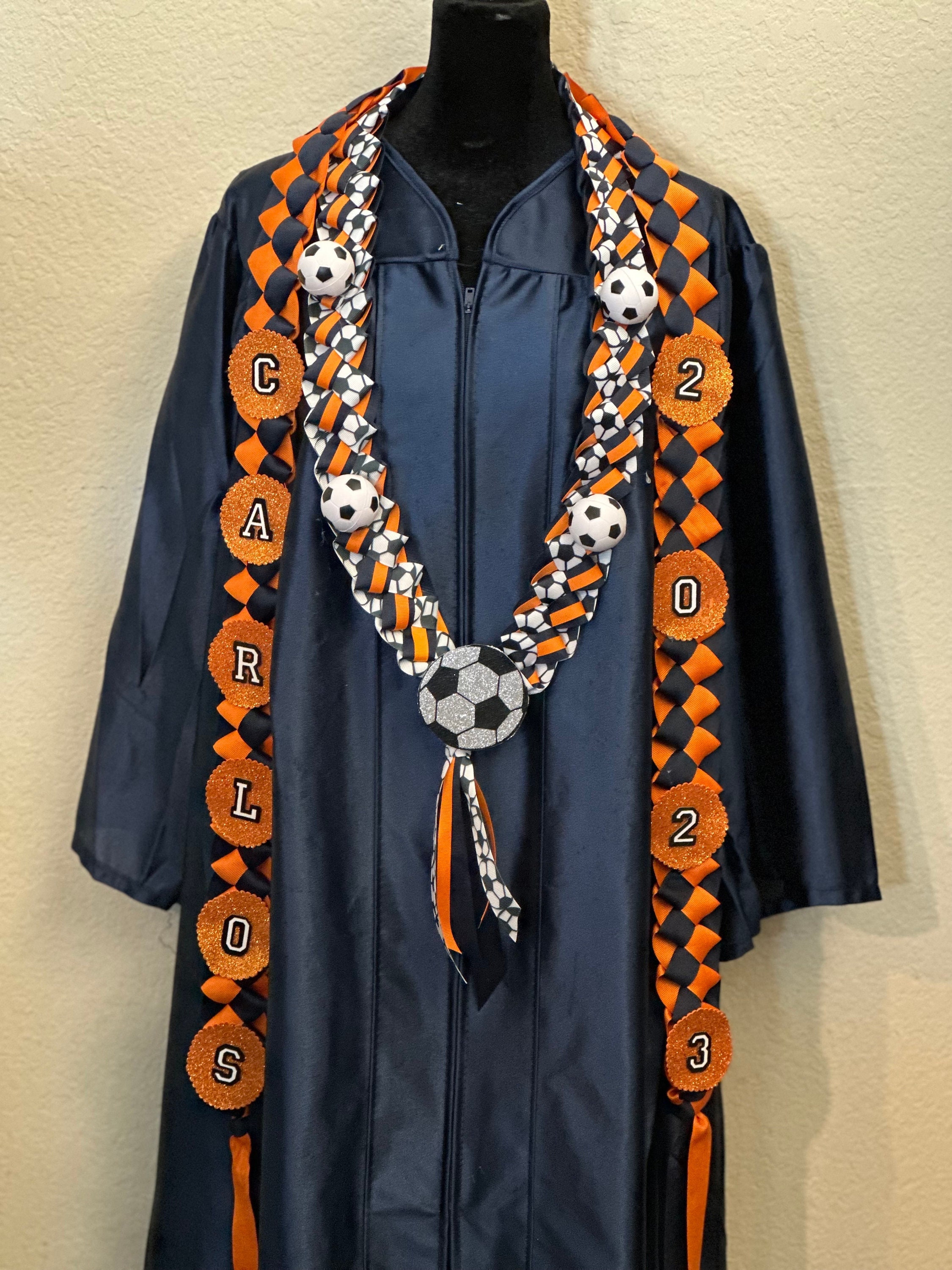 Sports Theme Soccer  Graduation Lei Combo Set Class of 2025 Graduation Gift / Personalized