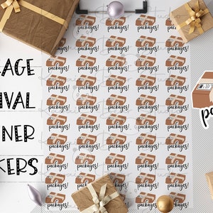 Full Sheet Planner Stickers voor pakket aankomsten op de feestdagen of op elk gewenst moment