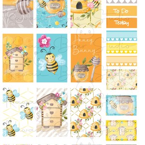 Honey Bee Spring Printable Weekly Kit for Classic Happy Planner - Etsy