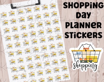 Full Sheet Shopping Day Planner Stickers
