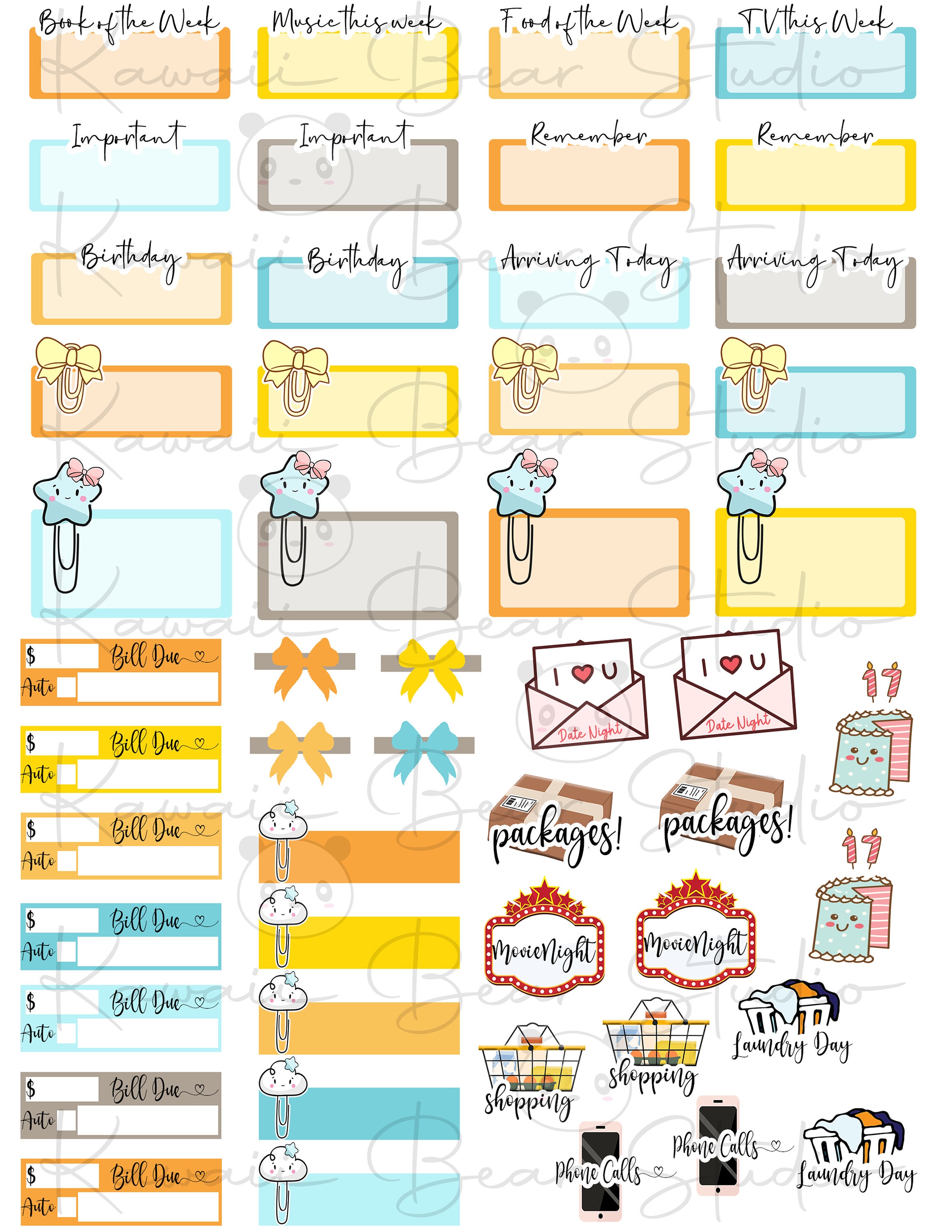 Honey Bee Spring Printable Weekly Kit for Classic Happy Planner - Etsy