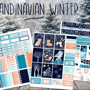 Scandinavian Winter Weekly Planner Kit for Happy Planner