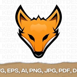 Fox, Fox head, fox logo SVG, EPS, PNG and more instant digital download. D23
