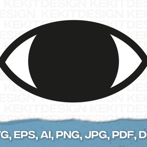 Human Eye Watching SVG, EPS, PNG and more instant digital download. D22