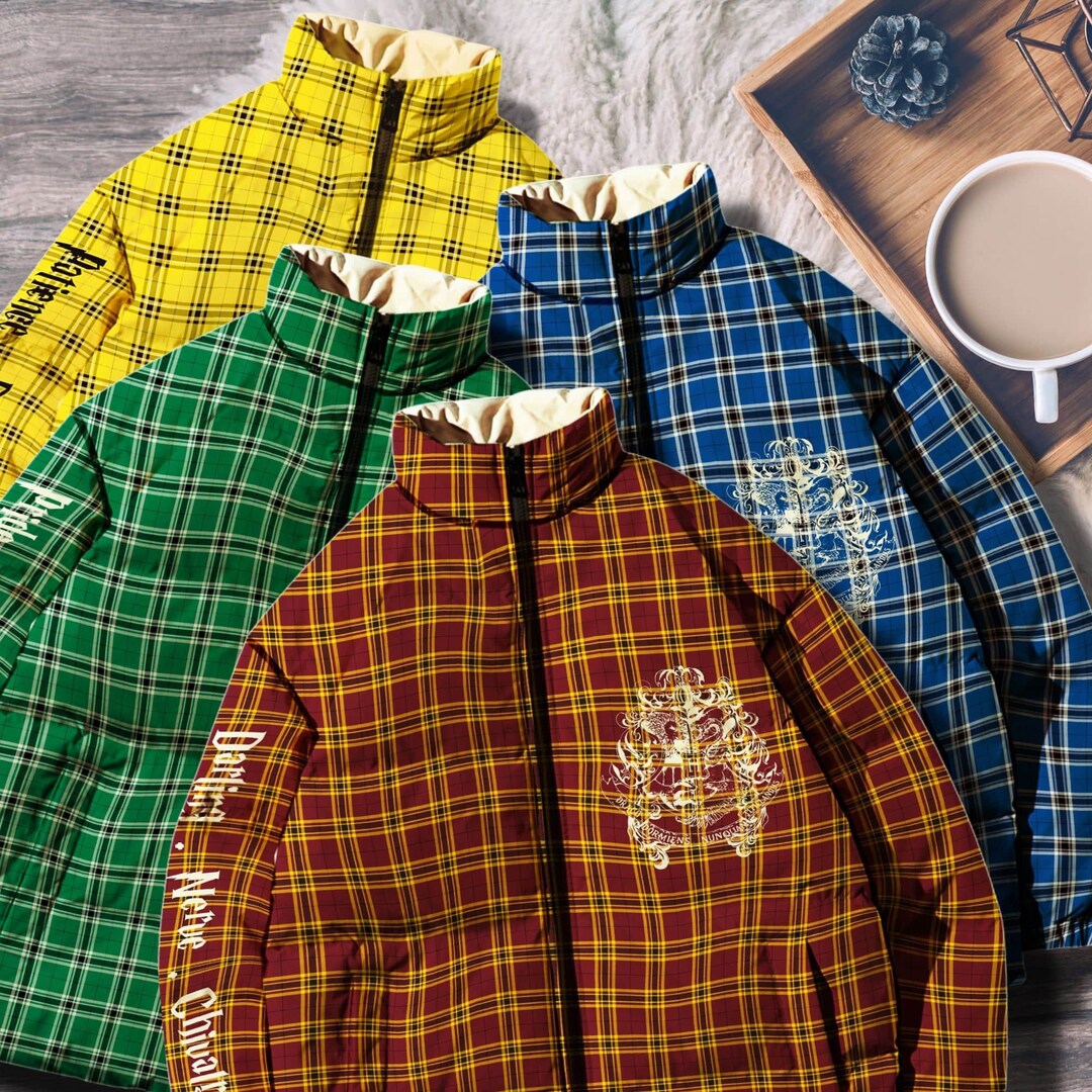 Harry Potter Puffer Jacket Harry Potter Winter Jacket Harry Etsy