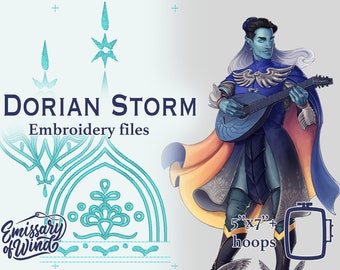 Dorian Storm - Fichiers de conception de broderie pour Cosplay - TÉLÉCHARGEMENT NUMÉRIQUE
