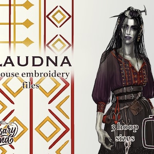 Laudna - Embroidery Design Files for Cosplay - DIGITAL DOWNLOAD
