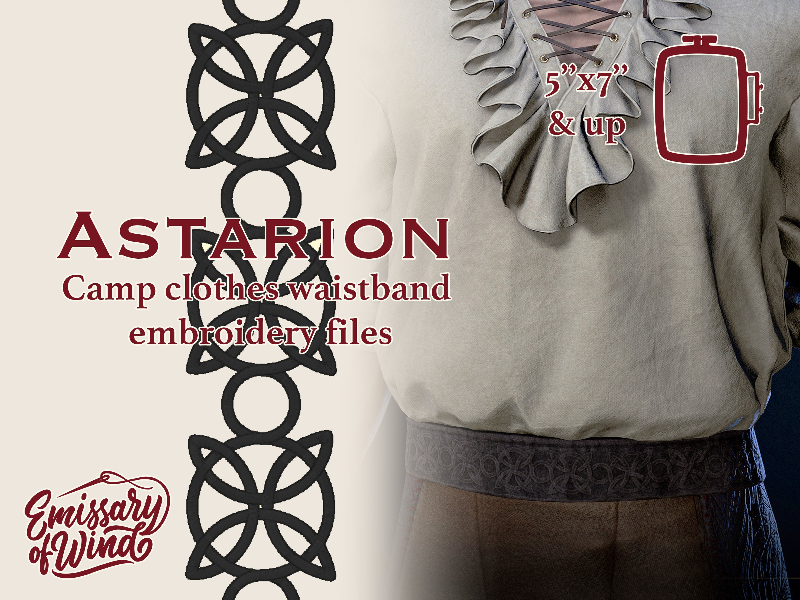 Astarion's Eccentric Camp Clothes Waistband - Baldur's Gate 3 - Embroidery  Design Files for Cosplay - DIGITAL DOWNLOAD - Etsy