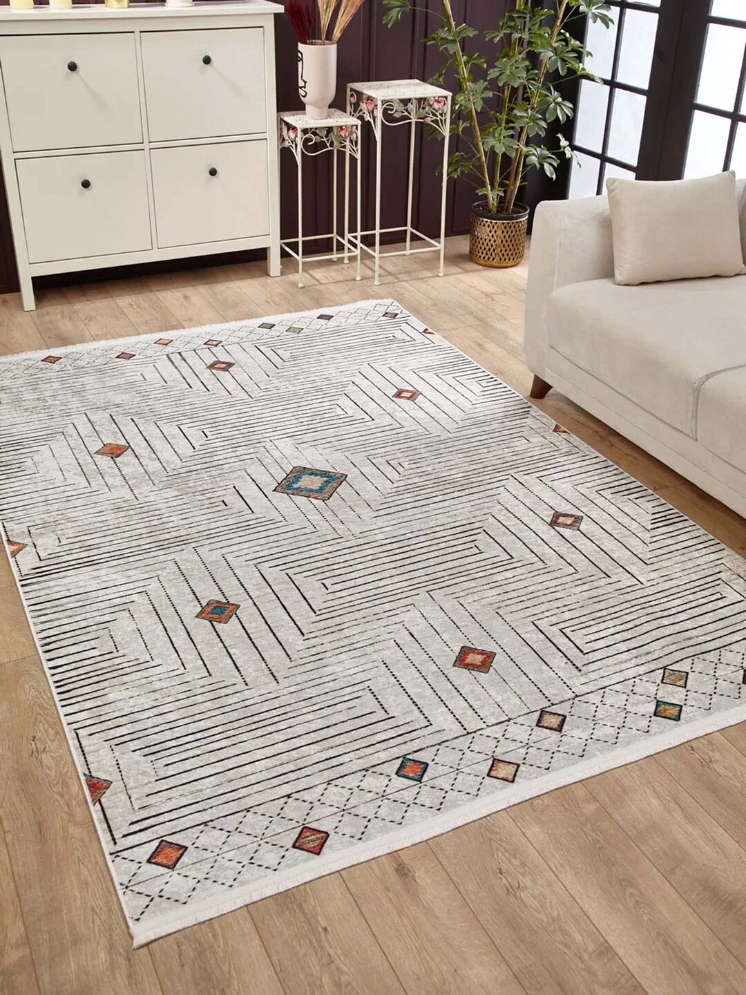 Nursery Rug Beige Gray Light Pink Area Rugs 8 X 10 6x9 5x8 Etsy