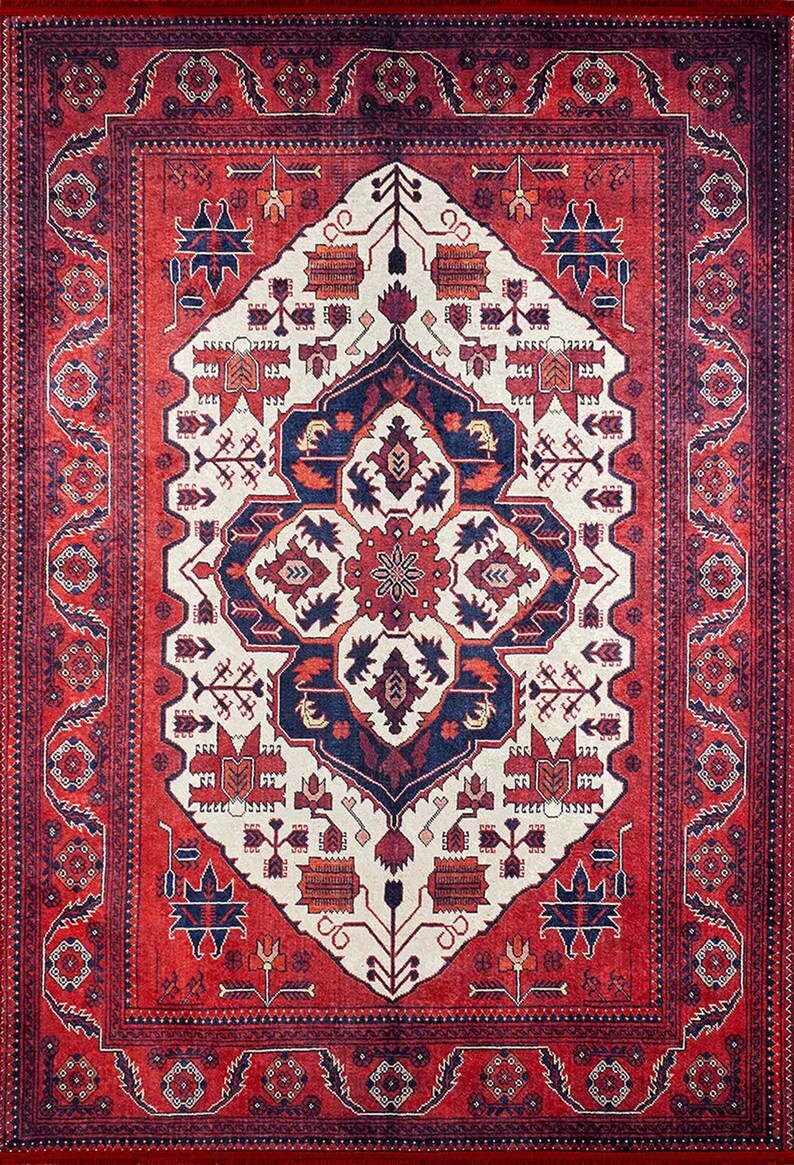 Red Turkish Rug Oversized Area Rugs 10x13 9x12 8x10 Etsy