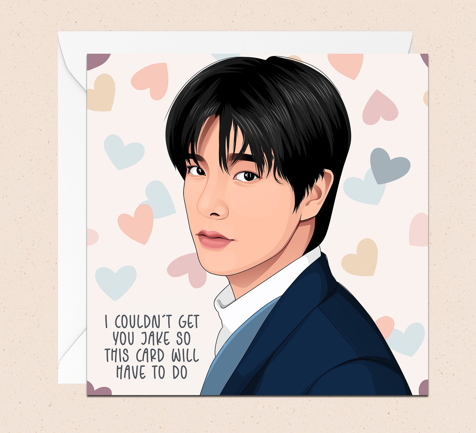 Jake ENHYPEN Birthday Card With Envelope K-pop Greetings - Etsy Hong Kong