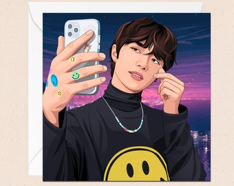 Beomgyu TXT Birthday Card With Envelope K-pop Greetings - Etsy UK Beomgyu TXT Birthday Card With Envelope K-pop Greetings - Etsy UK