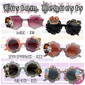 Full Custom Kids Sunglasses • Toddler Sunnies • Personalized Sunglasses • Character Sunnies • Kids Sunglasses