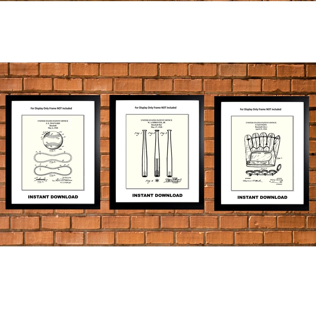 Printable Baseball Art Vintage Baseball Print Sports Poster Baseball ...