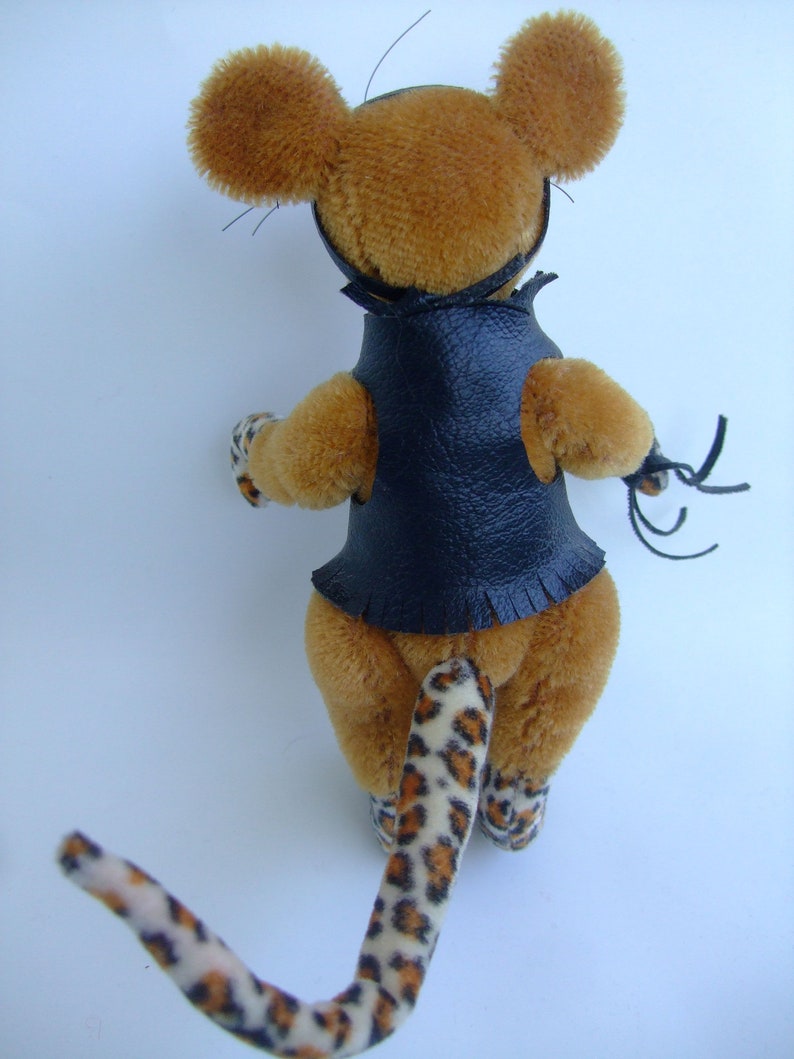 Künstler Teddy Rocker Ratte Reiseteddy OOAK Bild 8