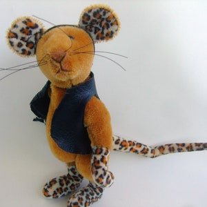 Künstler Teddy Rocker Ratte Reiseteddy OOAK Bild 1