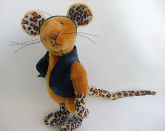 Künstler Teddy Rocker Ratte Reiseteddy OOAK