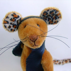 Künstler Teddy Rocker Ratte Reiseteddy OOAK Bild 2