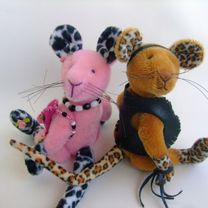 Künstler Teddy Rocker Ratte Reiseteddy OOAK Bild 9