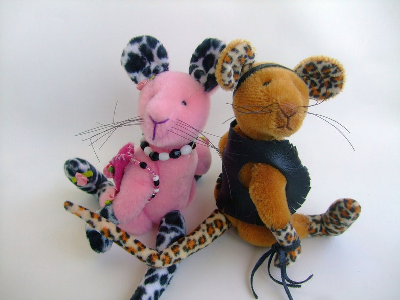 Künstler Teddy Rocker Ratte Reiseteddy OOAK Bild 9