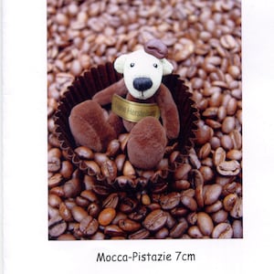 Craft Kit Complete Sewing Set Miniature Teddy Bear Blythe Praline Bear Mocca Pistachio 7 cm