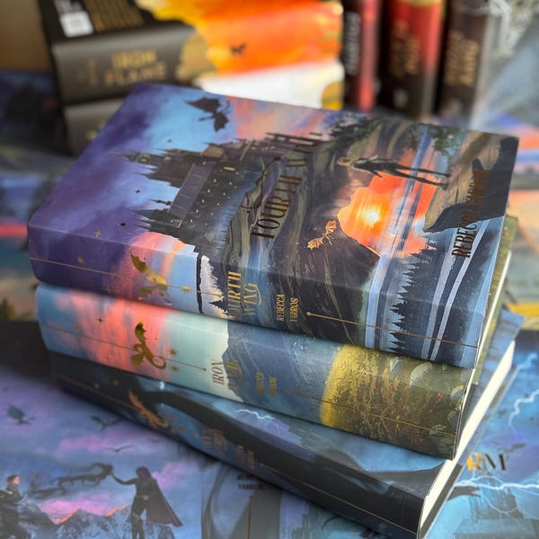 Fourth Wing + Iron Flame + Onyx Storm Dust Jackets Set | OFFICIALLY LICENSED | Rebecca Yarros