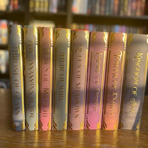 Ensemble complet de jaquettes Le trône de verre | SOUS LICENCE OFFICIELLE | Sarah J. Maas