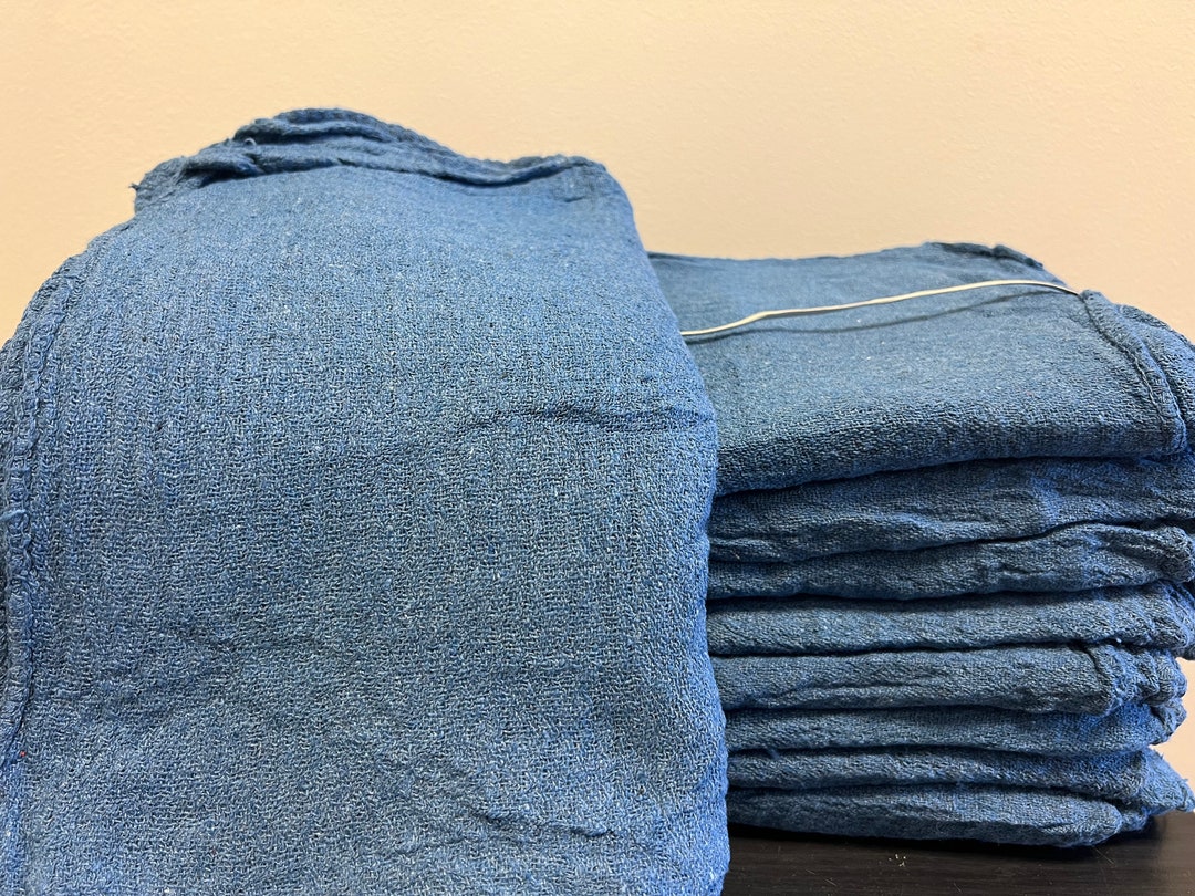 2500 Pieces New Blue Industrial Commercial Shop Rags Towels - Etsy