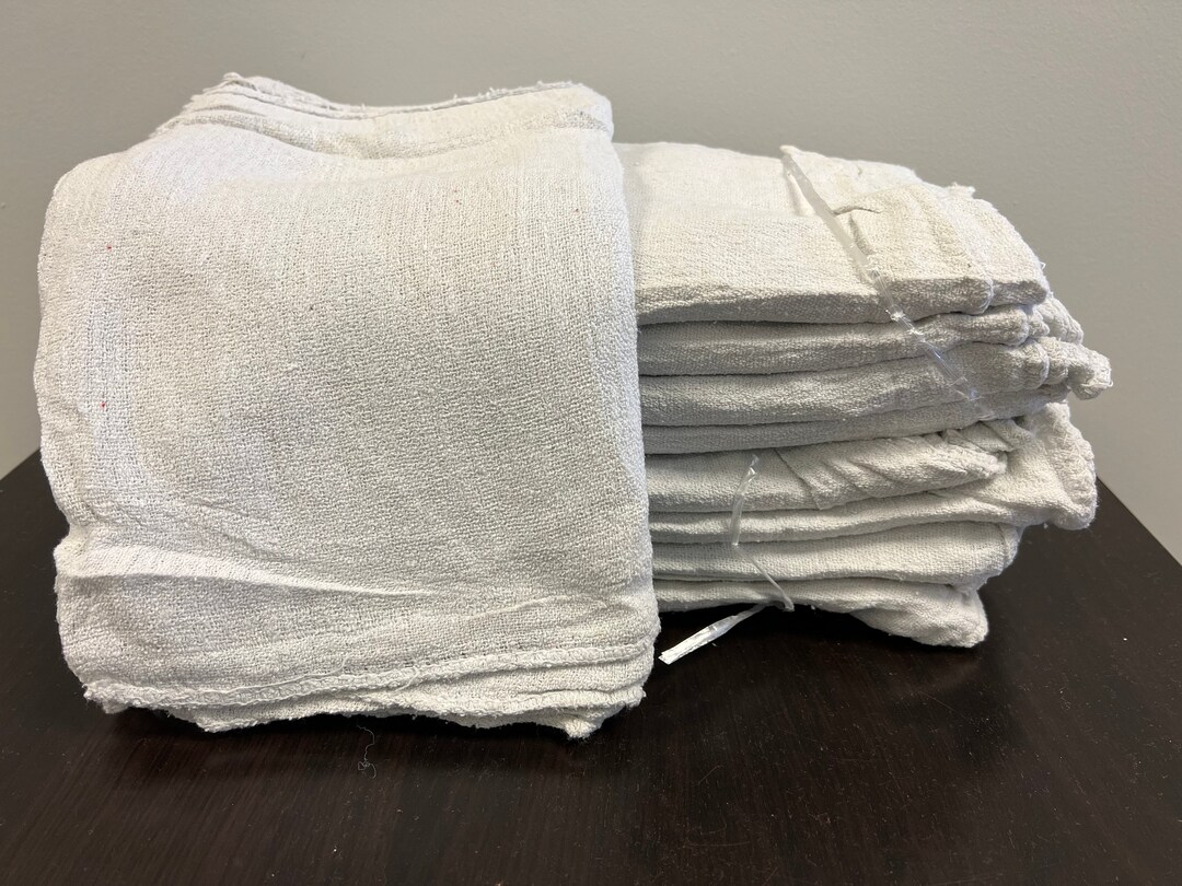 Shop Rags Rental 2500 Pieces New White Industrial Commercial Shop Rags Towels - Etsy