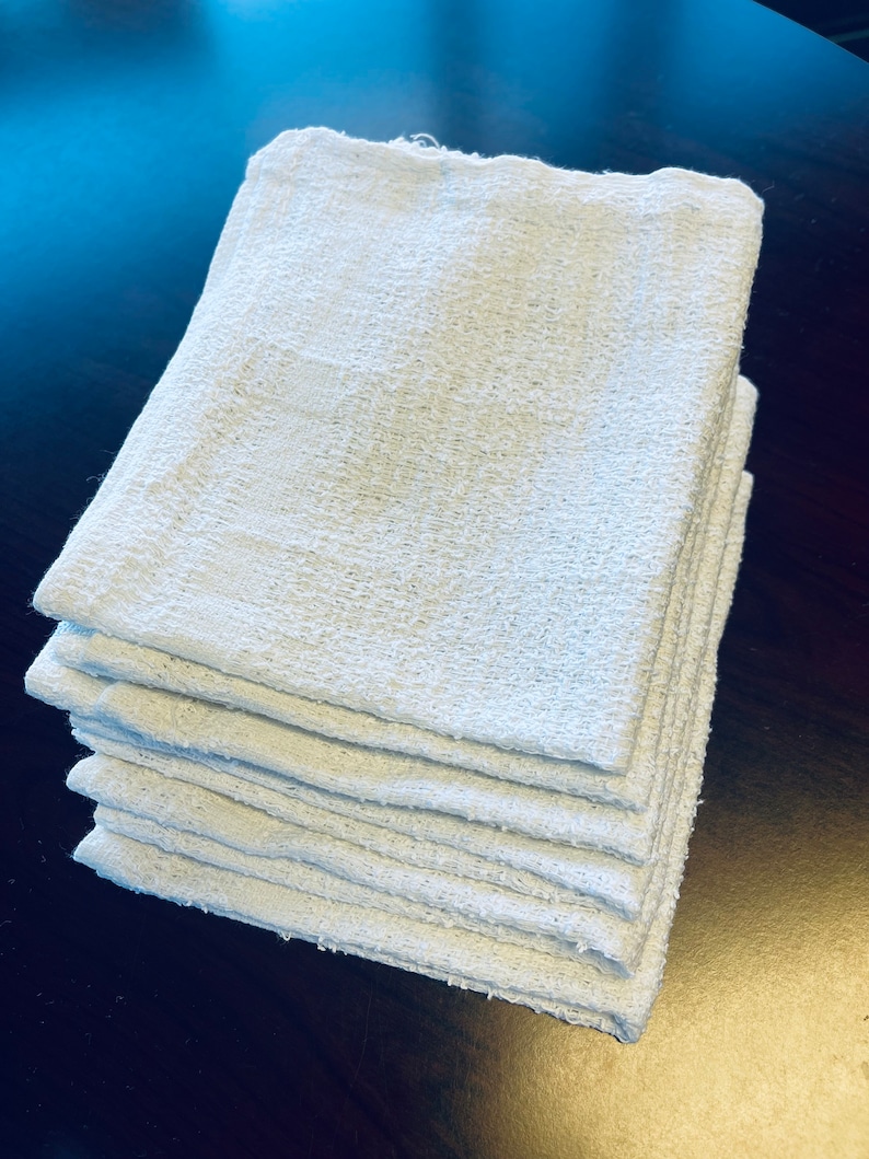 24 Pieces New White Washcloth Face Towels 12x12 Inches 12oz/dz Etsy