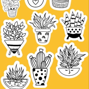 Succulent Stickers | Plant Lover Stickers | Water Bottle Stickers | Laptop Decals | Plant Mom Stickers | Fun Stickers | Small Stickers