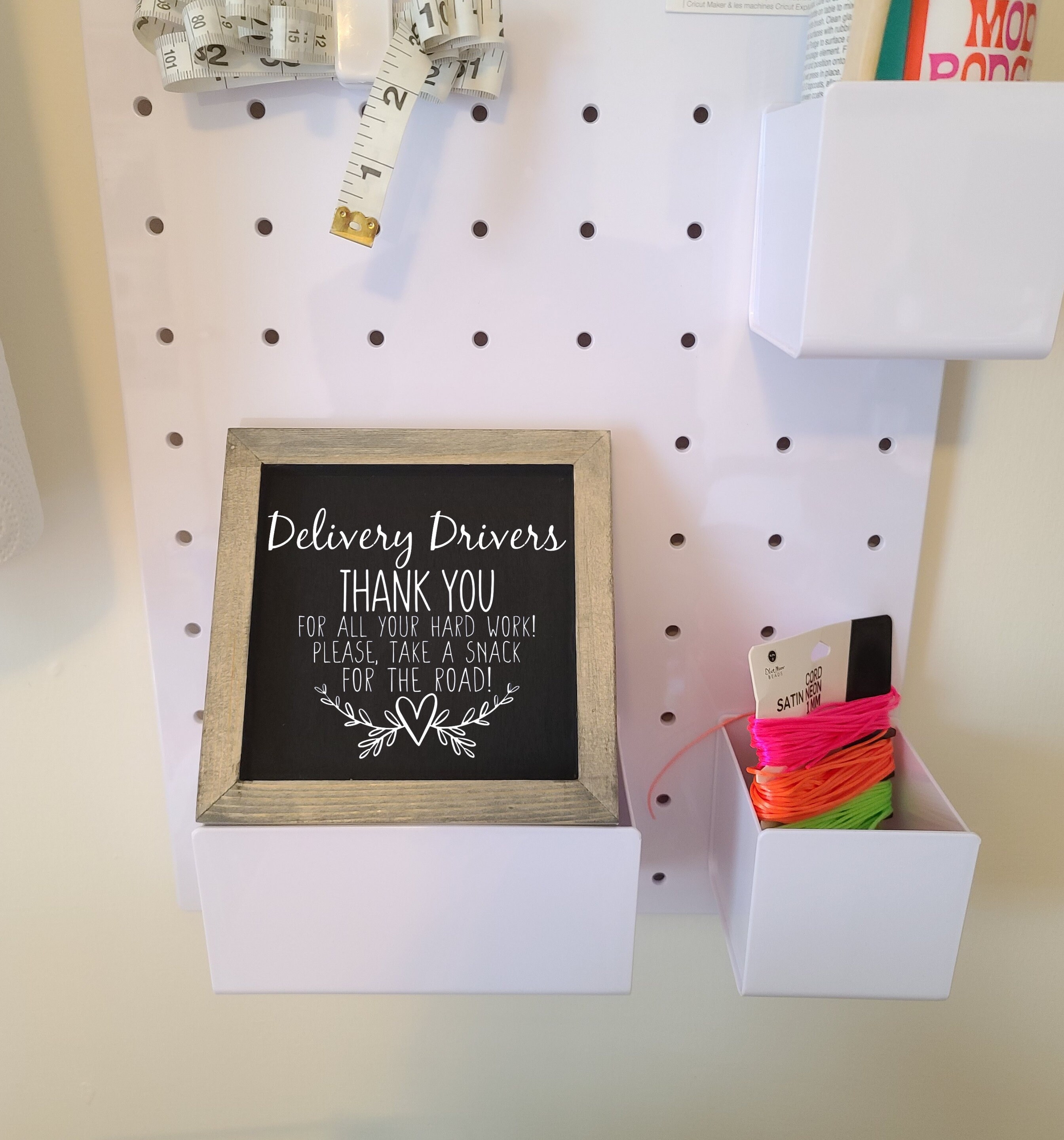 Delivery Driver Sign | Porch Decor | Take a Snack | Usps\ups\fedex ...