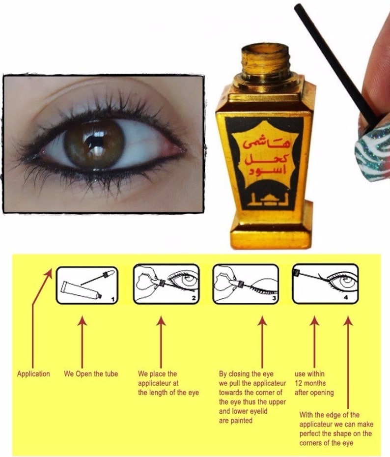 Eyeliner-Puder, 100 % natürliches pflanzliches schwarzes Pigment, extra schwarzer Eyeliner Bild 3