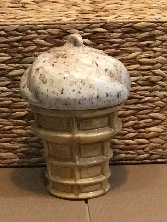 Vintage Ice Cream Cone Cookie Jar Ice Cream Cone Vintage Etsy