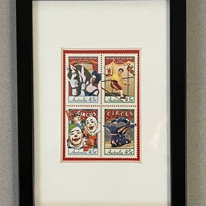 Block Of Four Australian Circus Stamps - Thema Zirkus - Pferde - Seiltanz - Clowns - Akrobatik - C