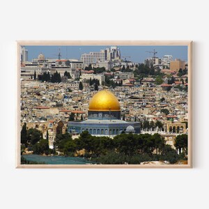 Jerusalem Printable Wall Art, 11 x 8.5, 10x8, Digital Download, Travel Wall Art, Travel Prints