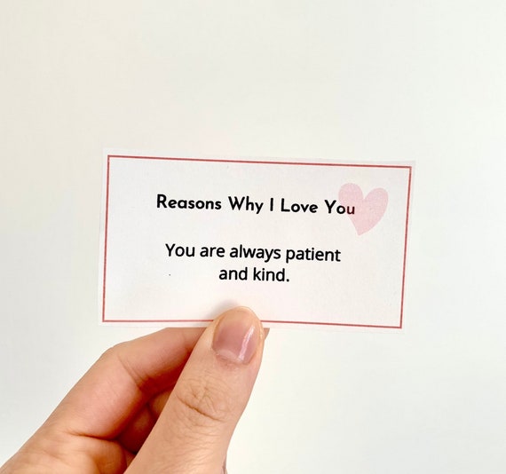 Printable LOVENOTES Mini Cards, Set of 10, Mini Cards, I Love You Card,  Valentine's Day, Anniversary, Engagement, PDF Instant Download 