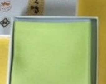 Fukusa: Woman's, Light Green, Number 7 Silk for Japanese Tea Ceremony