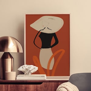 Abstract People Art, Instant Digital Print Download, Modern Abstract Art, Abstract Wall Art, Living Room Art, Female Figure Wall Decor