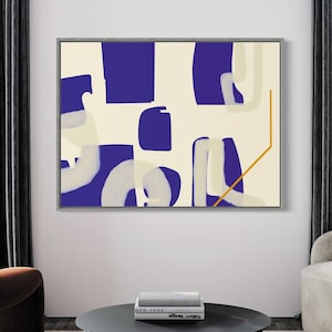 Abstract wall art 36x24 40x30, Wall Decor, Printable abstract painting instant download, Contemporary abstract art print for home decor