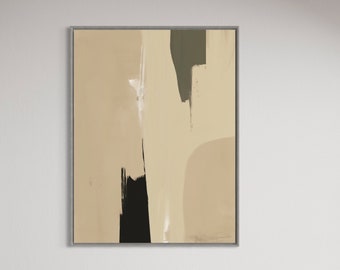 Wabi Sabi Abstract Art Print: Japandi Scandinavian Decor (Digital Download)