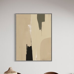 Wabi Sabi Neutral Wall Art, Japandi Abstract Art Print, Scandinavian Decor, Abstract Art, digital download, instant download 36x24 40x30