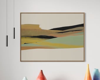 Abstract Art Landscape Digital Print Download, 36x24 40x30 contemporary modern wall decor