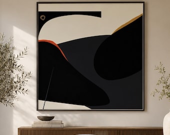 Contemporary Japandi Abstract Digital Print Instant Download, 20x20 40x40 Modern Wall Decor Art