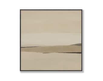 Neutral Abstract Landscape Art Print: Large Wall Art (Digital Download)